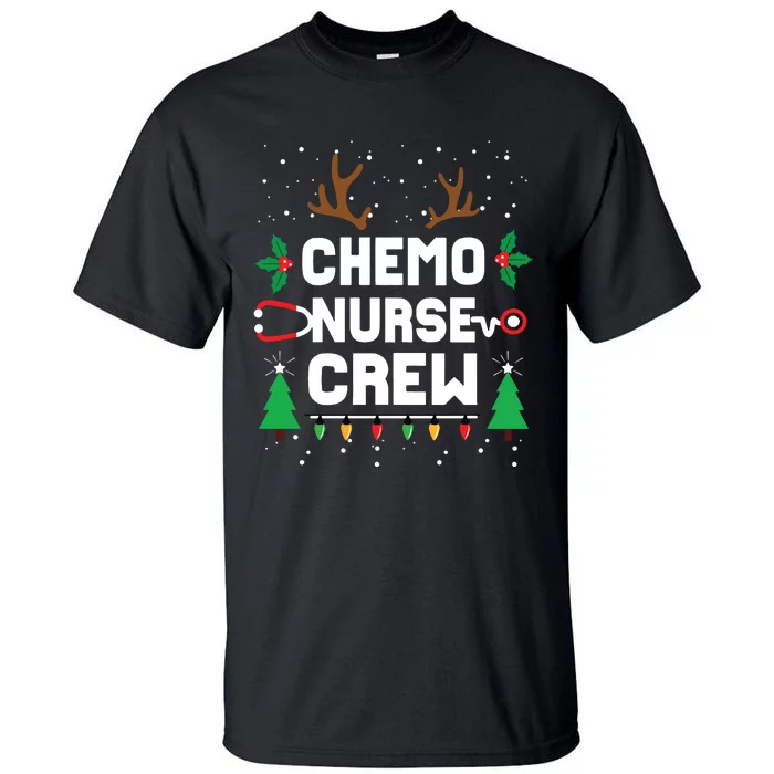 Chemo Infusion Nurse Cute Christmas Gnomes Oncology Nurse Long Sleeve Tall T-Shirt