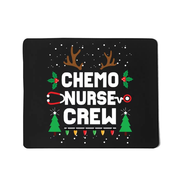 Chemo Infusion Nurse Cute Christmas Gnomes Oncology Nurse Long Sleeve Mousepad