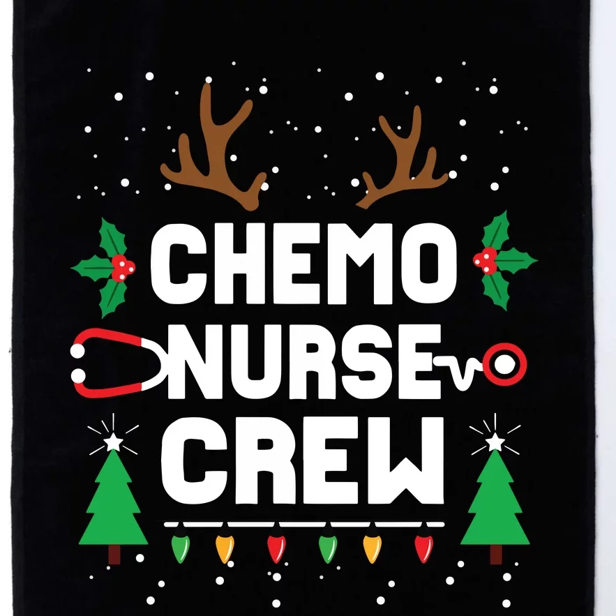 Chemo Infusion Nurse Cute Christmas Gnomes Oncology Nurse Long Sleeve Platinum Collection Golf Towel