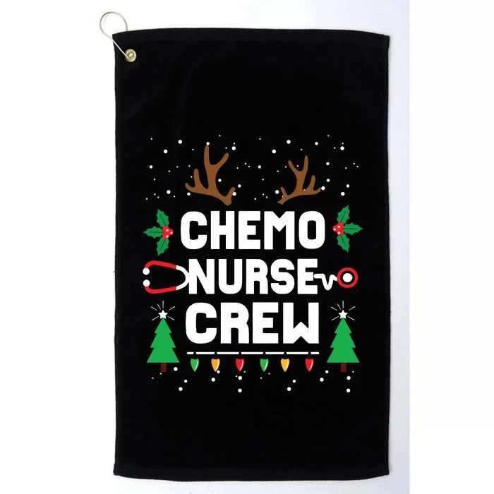 Chemo Infusion Nurse Cute Christmas Gnomes Oncology Nurse Long Sleeve Platinum Collection Golf Towel