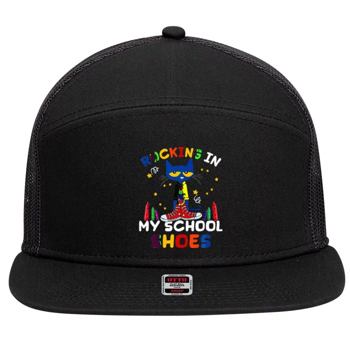 Catrocking I N My School Shoes 7 Panel Mesh Trucker Snapback Hat