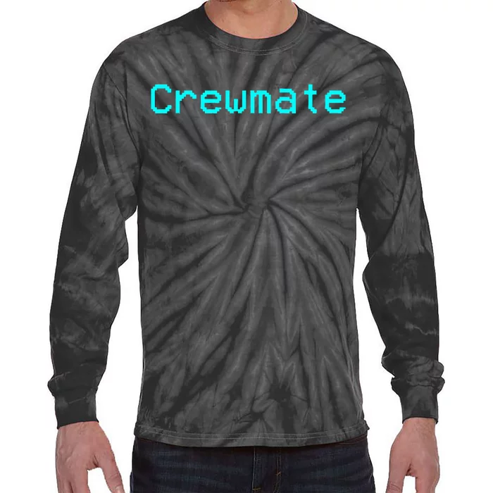 Crewmate Imposter Not Me Funny Video Gaming Joke Humor Tie-Dye Long Sleeve Shirt