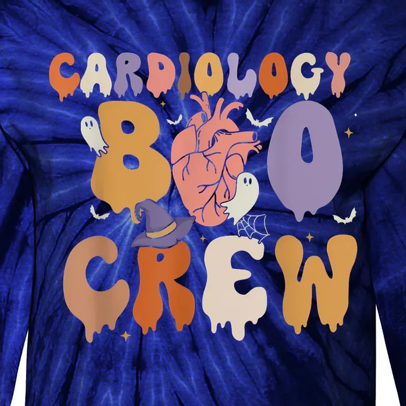 Cardiac Icu Nurse Cardiology Boo Crew Halloween Tie-Dye Long Sleeve Shirt