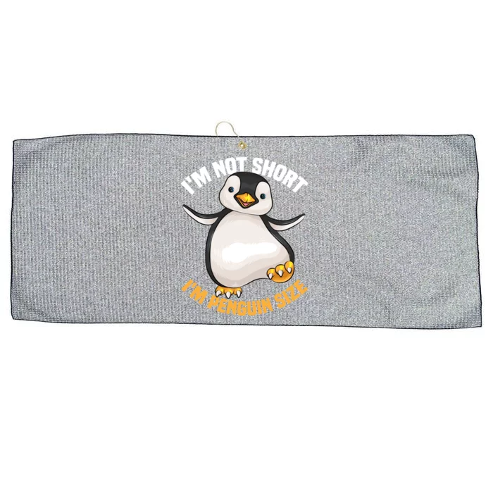 Cool IM Not Short IM Penguin Size Funny Animal Fans Gift Meaningful Gift Large Microfiber Waffle Golf Towel