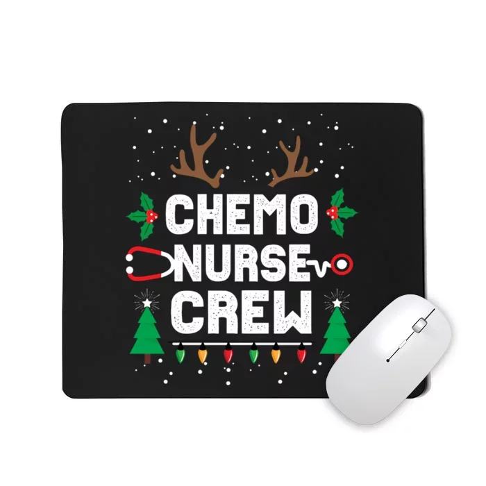 Chemo Infusion Nurse Cute Christmas Gnomes Oncology Nurse Mousepad