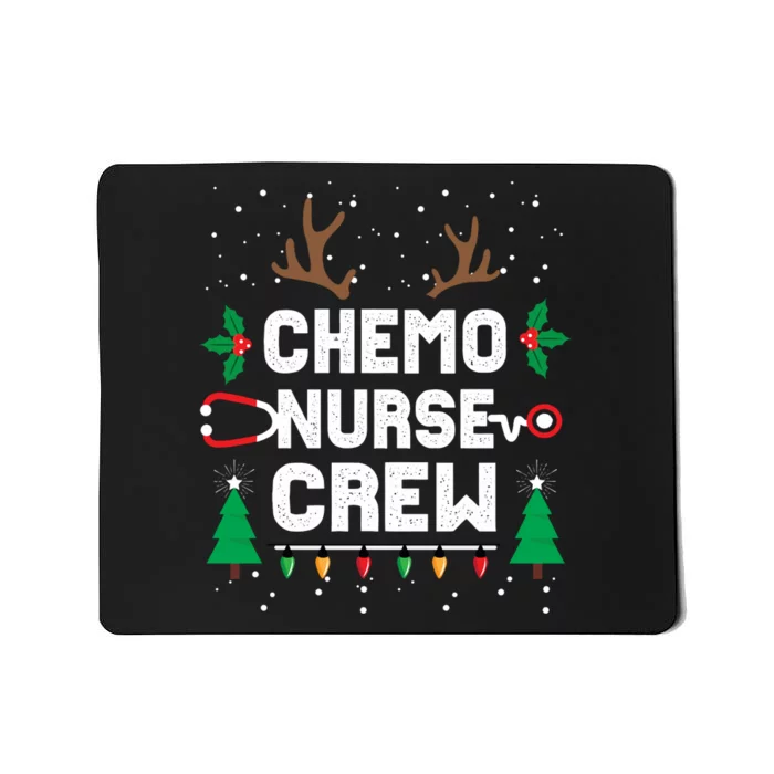 Chemo Infusion Nurse Cute Christmas Gnomes Oncology Nurse Mousepad