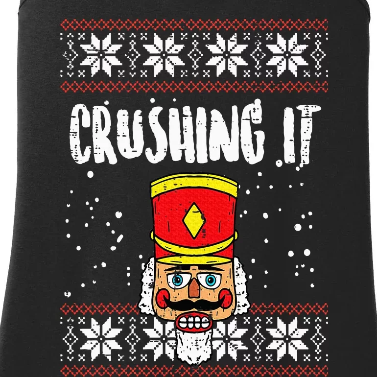 Crushing It Nutcracker Ugly Christmas Xmas Ladies Essential Tank