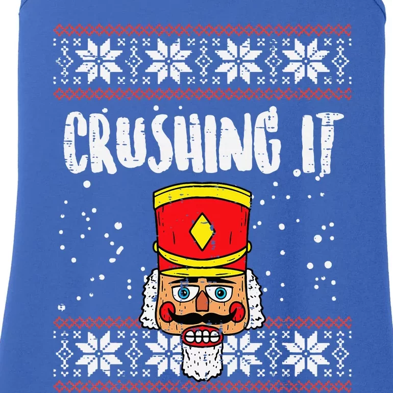 Crushing It Nutcracker Ugly Christmas Xmas Ladies Essential Tank