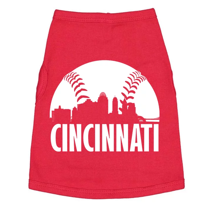 Cincinnati Baseball Skyline Doggie Tank