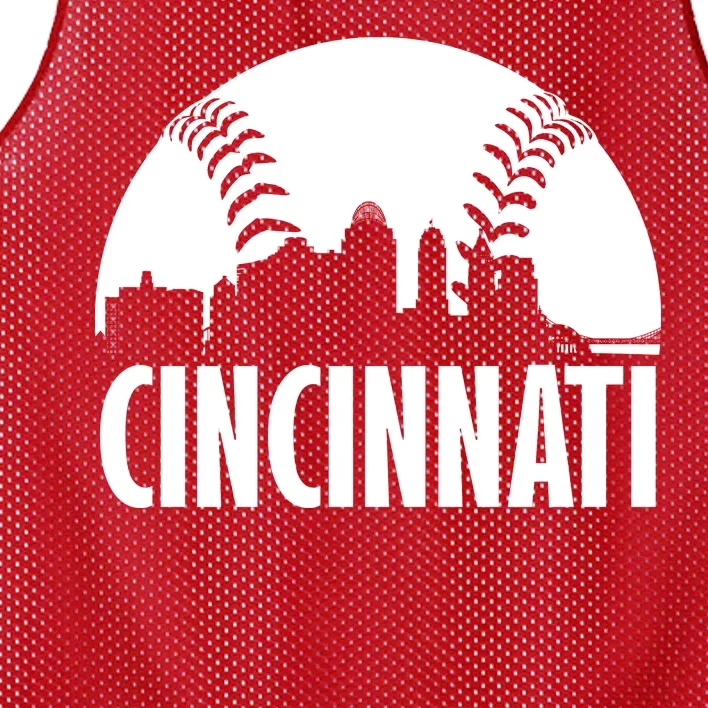 Cincinnati Baseball Skyline Mesh Reversible Basketball Jersey Tank