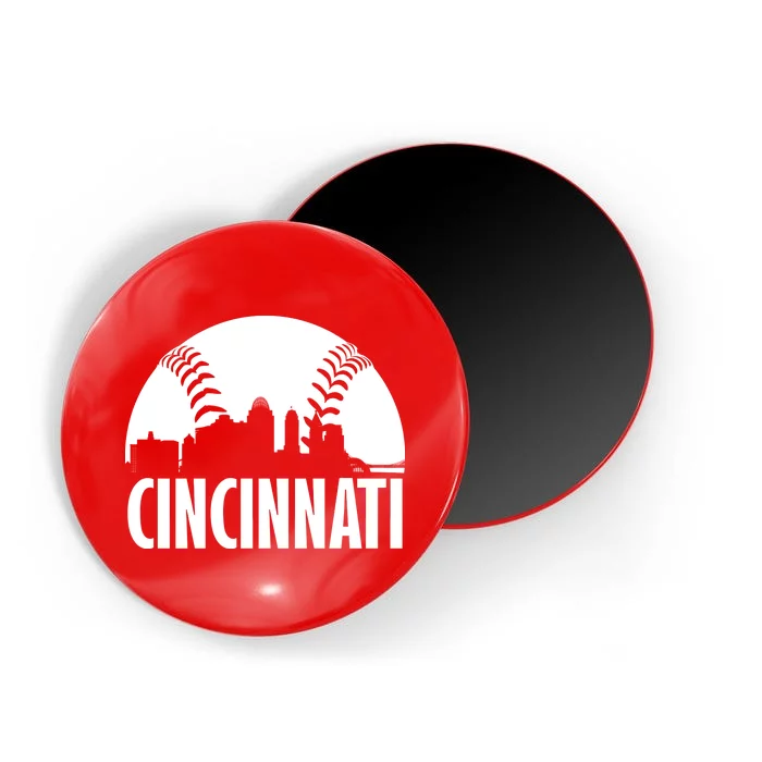 Cincinnati Baseball Skyline Magnet