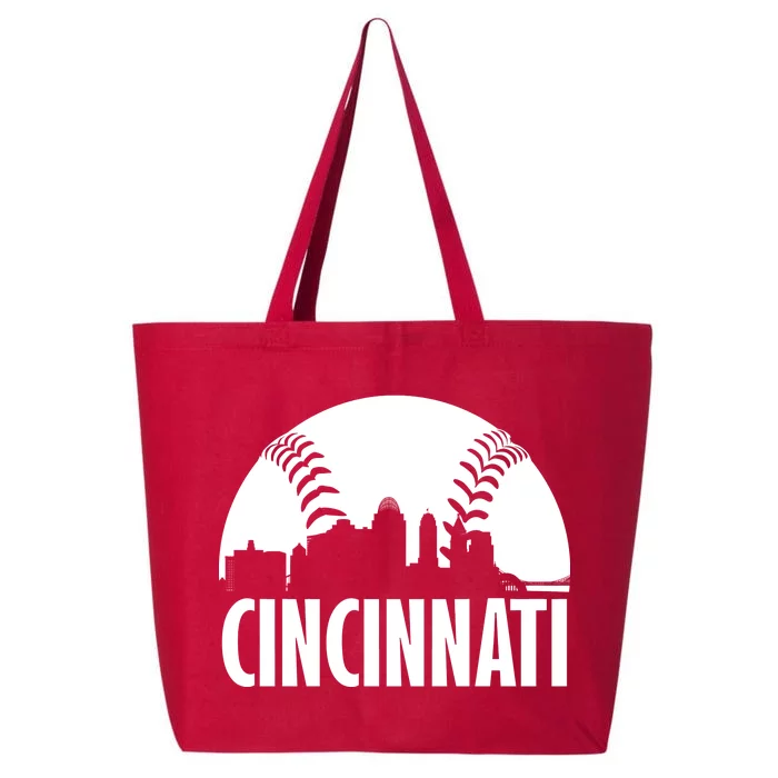 Cincinnati Baseball Skyline 25L Jumbo Tote