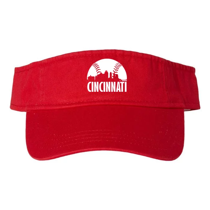 Cincinnati Baseball Skyline Valucap Bio-Washed Visor