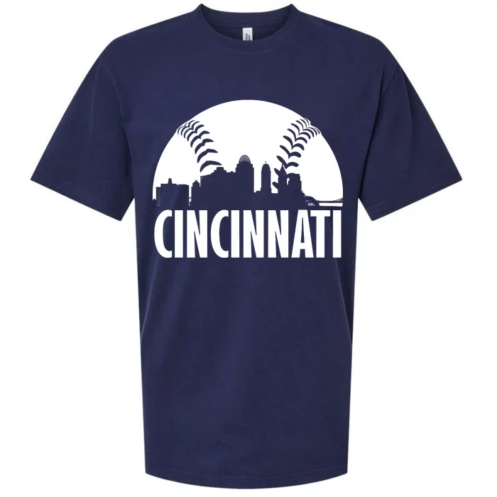 Cincinnati Baseball Skyline Sueded Cloud Jersey T-Shirt