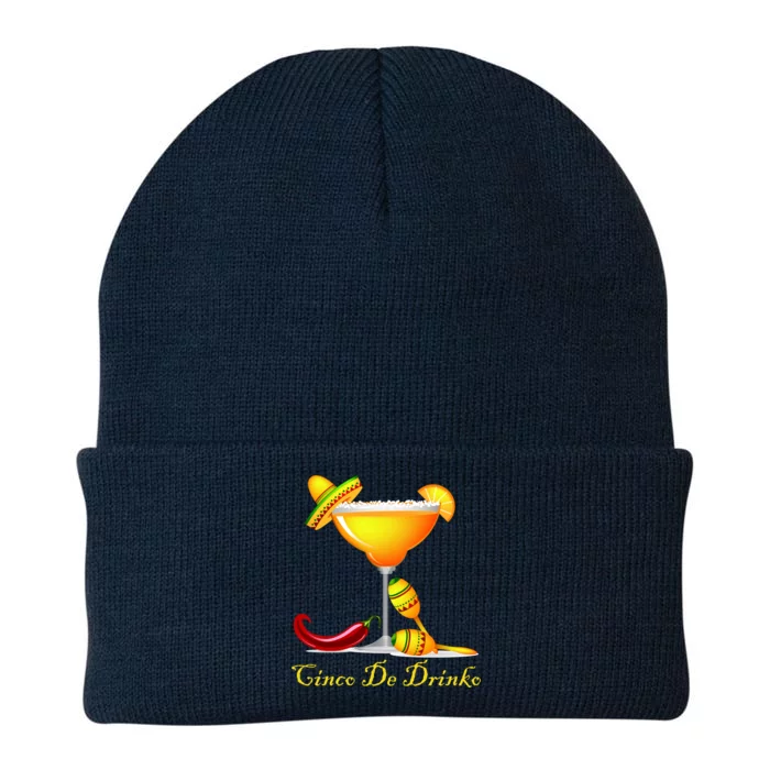 Cinco De Drinko Margarita Mayo Funny Day of the Dead Knit Cap Winter Beanie