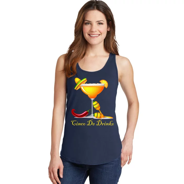 Cinco De Drinko Margarita Mayo Funny Day of the Dead Ladies Essential Tank