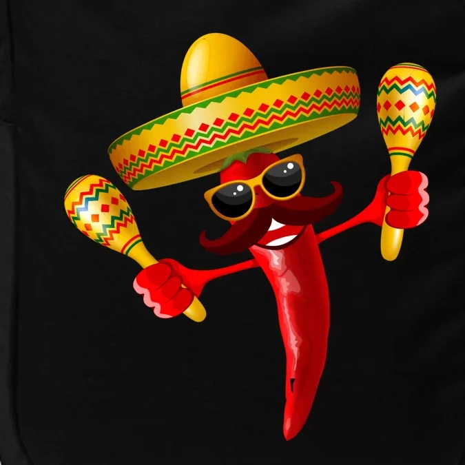 Cinco De Mayo Chili Pepper Dancing Moustache Mexican Impact Tech Backpack