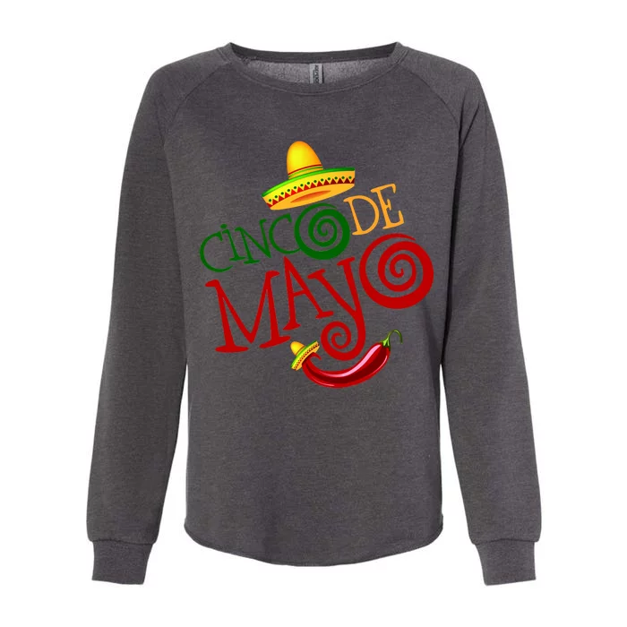 Cinco De Mayo Day of the Dead Sombrero Chili Pepper Womens California Wash Sweatshirt