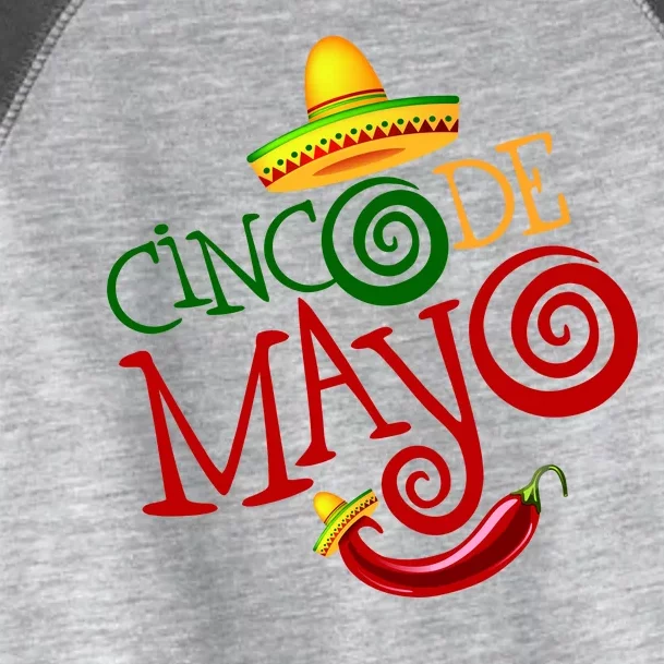 Cinco De Mayo Day of the Dead Sombrero Chili Pepper Toddler Fine Jersey T-Shirt