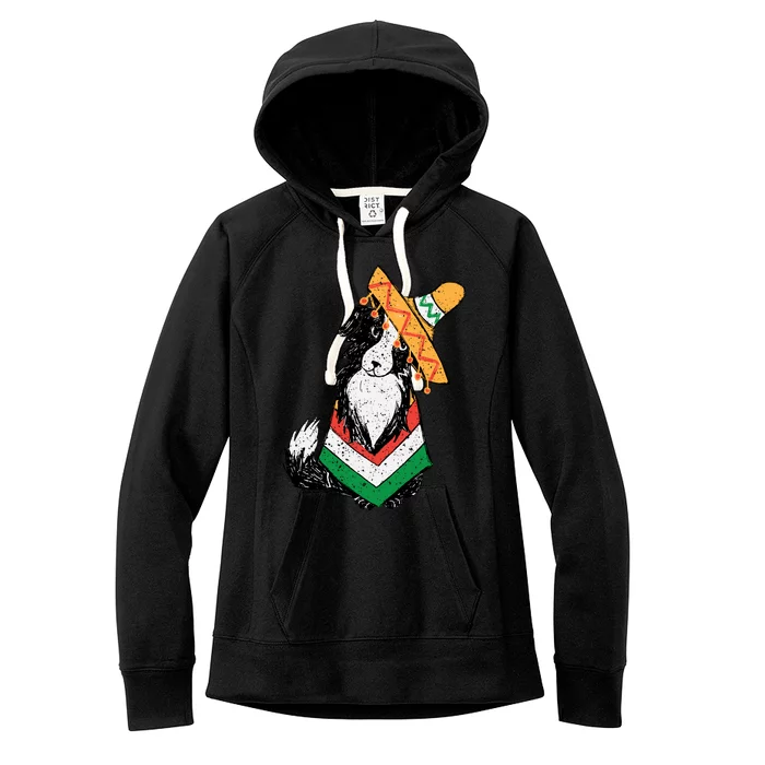 Cinco De Mayo Dog Women's Fleece Hoodie