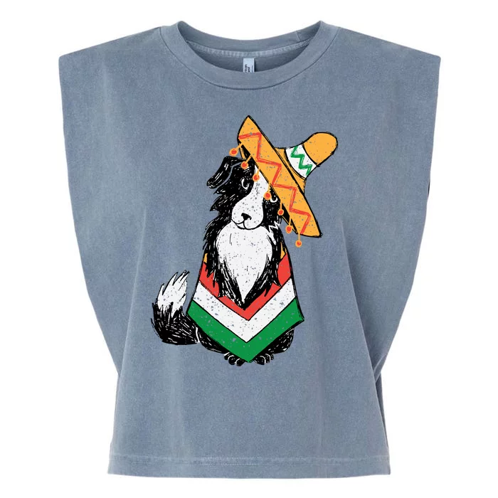 Cinco De Mayo Dog Garment-Dyed Women's Muscle Tee