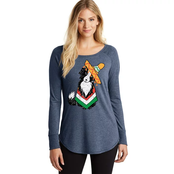 Cinco De Mayo Dog Women's Perfect Tri Tunic Long Sleeve Shirt