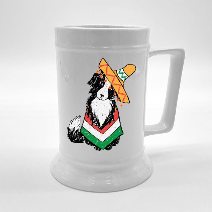 Cinco De Mayo Dog Front & Back Beer Stein