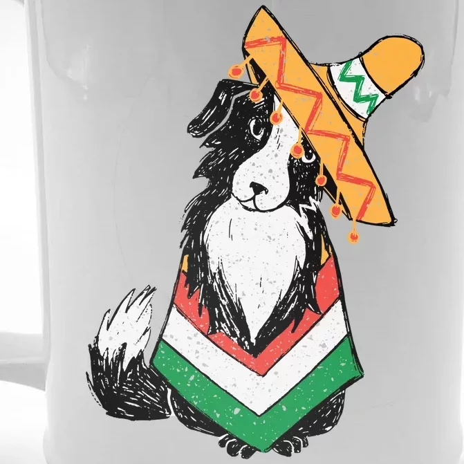 Cinco De Mayo Dog Front & Back Beer Stein