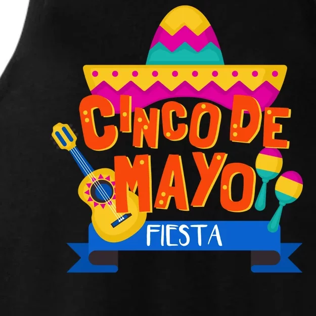 Cinco De Mayo Fiesta Ladies Tri-Blend Wicking Tank