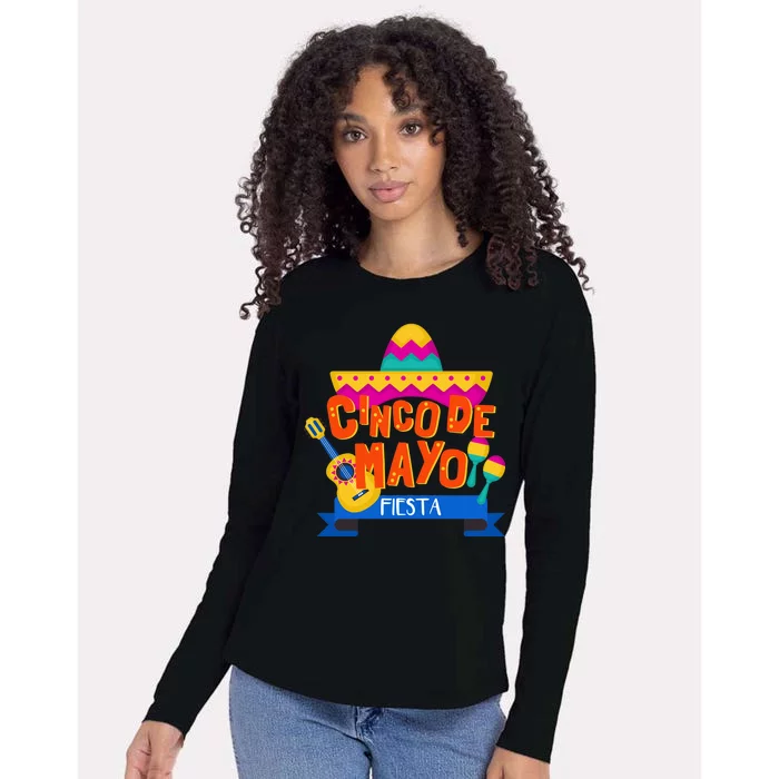 Cinco De Mayo Fiesta Womens Cotton Relaxed Long Sleeve T-Shirt