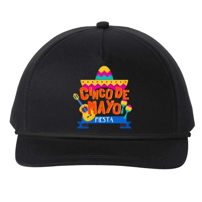 Cinco De Mayo Fiesta Snapback Five-Panel Rope Hat