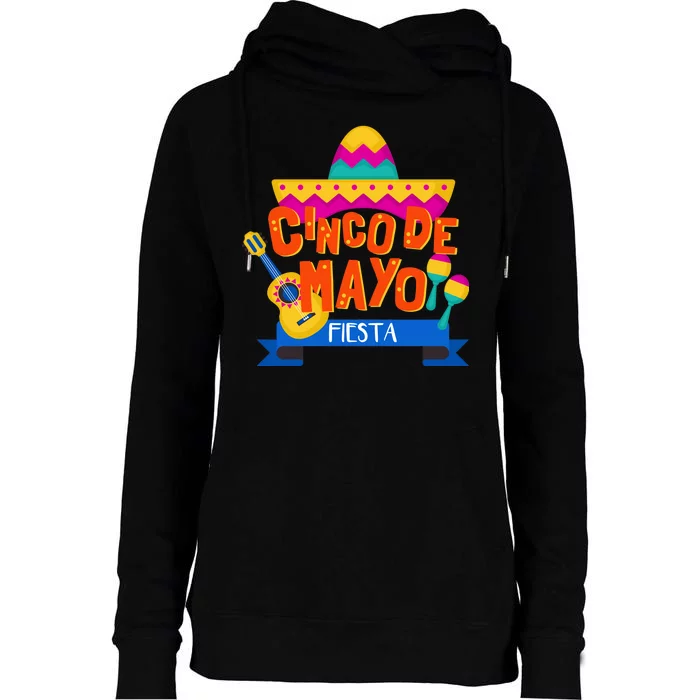 Cinco De Mayo Fiesta Womens Funnel Neck Pullover Hood