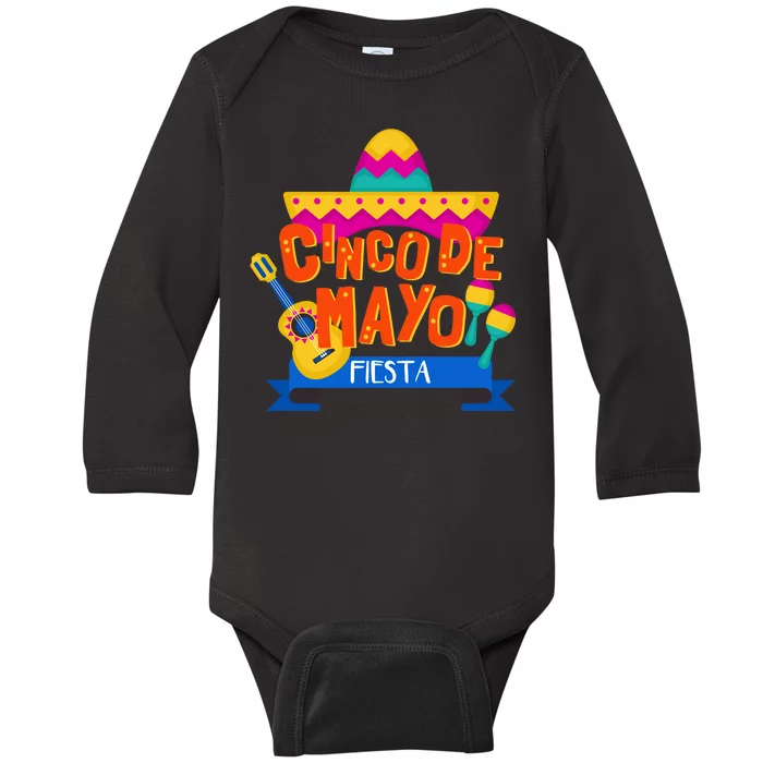 Cinco De Mayo Fiesta Baby Long Sleeve Bodysuit