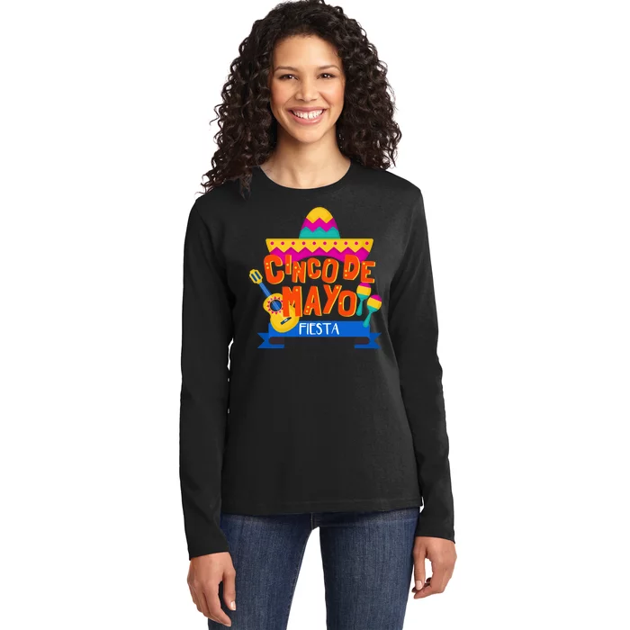 Cinco De Mayo Fiesta Ladies Long Sleeve Shirt