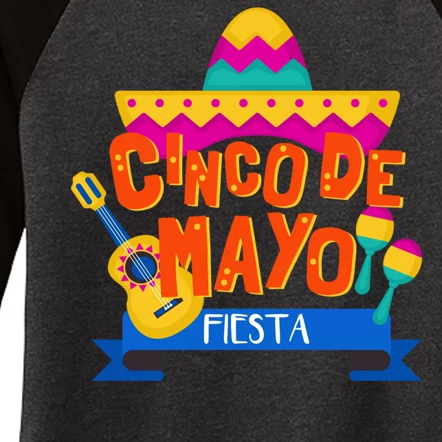 Cinco De Mayo Fiesta Women's Tri-Blend 3/4-Sleeve Raglan Shirt