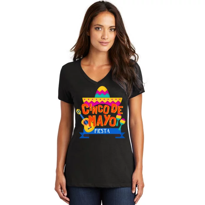 Cinco De Mayo Fiesta Women's V-Neck T-Shirt