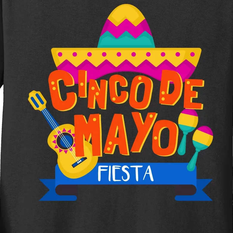 Cinco De Mayo Fiesta Kids Long Sleeve Shirt