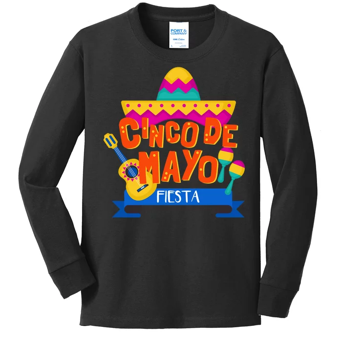 Cinco De Mayo Fiesta Kids Long Sleeve Shirt