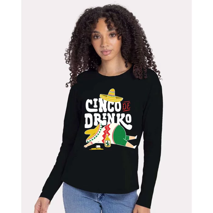 Cinco De Mayo Funny Womens Cotton Relaxed Long Sleeve T-Shirt