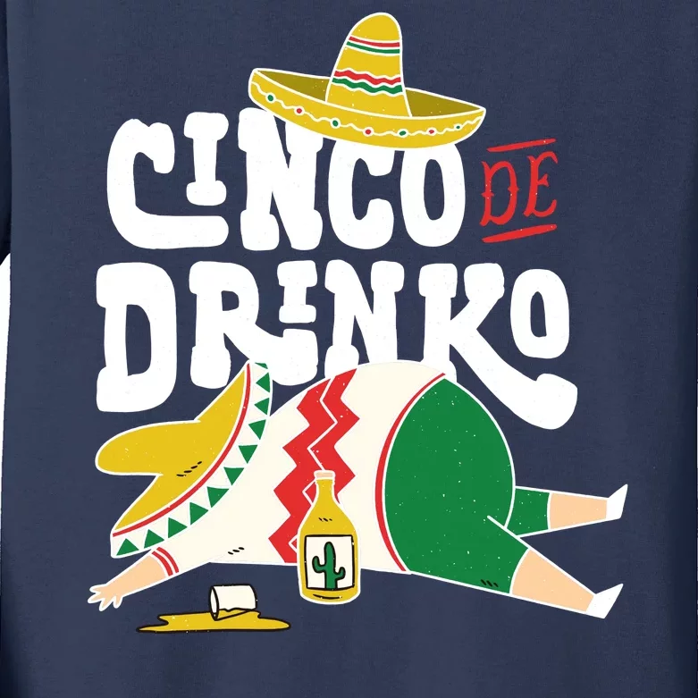 Cinco De Mayo Funny Kids Long Sleeve Shirt