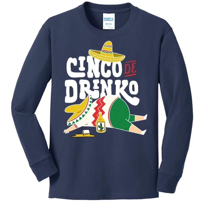 Cinco De Mayo Funny Kids Long Sleeve Shirt