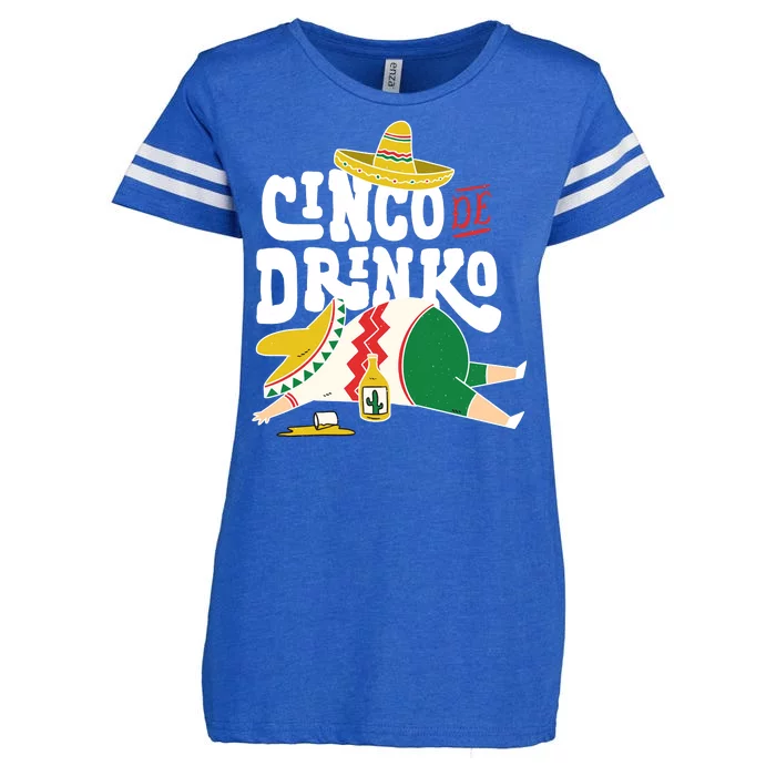 Cinco De Mayo Funny Enza Ladies Jersey Football T-Shirt