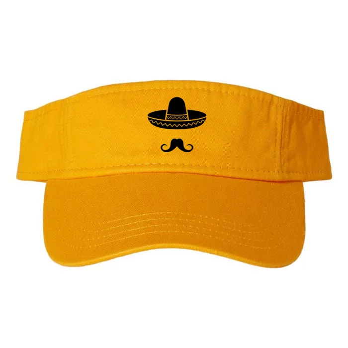 Cinco De Mayo Mexican Sombrero Moustache Valucap Bio-Washed Visor