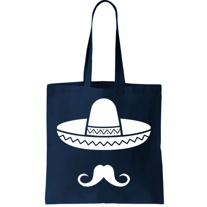 Cinco De Mayo Mexican Sombrero Moustache Tote Bag