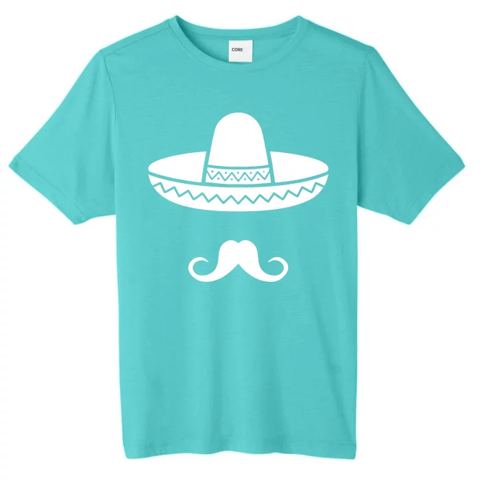 Cinco De Mayo Mexican Sombrero Moustache ChromaSoft Performance T-Shirt