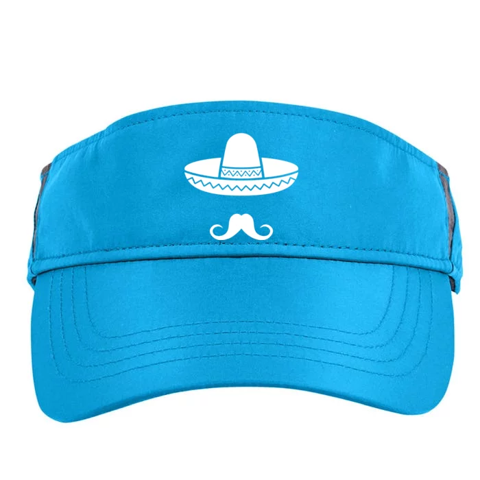 Cinco De Mayo Mexican Sombrero Moustache1 Adult Drive Performance Visor