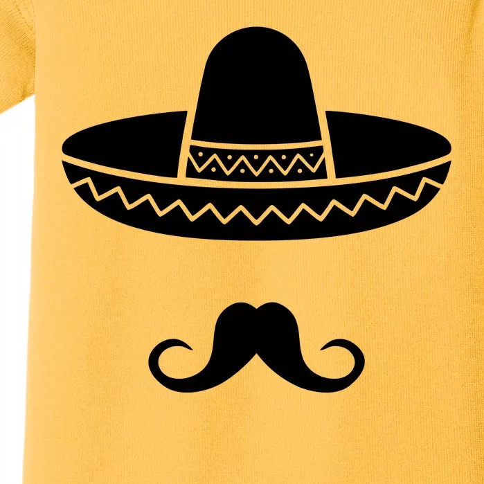 Cinco De Mayo Mexican Sombrero Moustache1 Baby Bodysuit