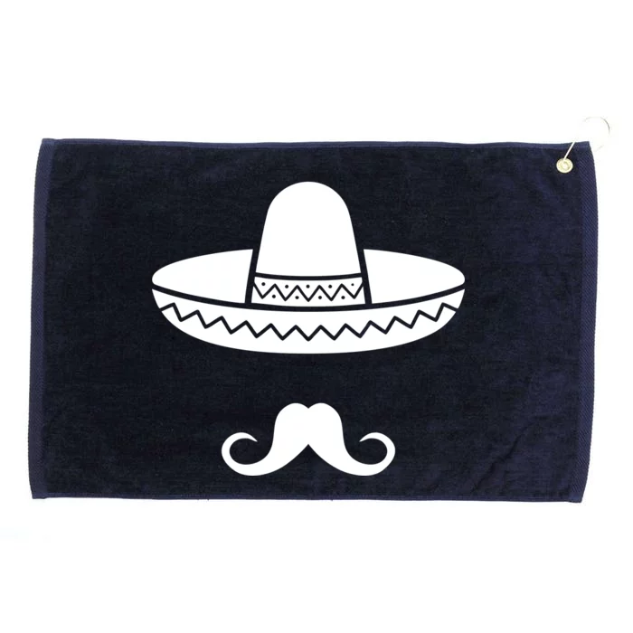 Cinco De Mayo Mexican Sombrero Moustache1 Grommeted Golf Towel