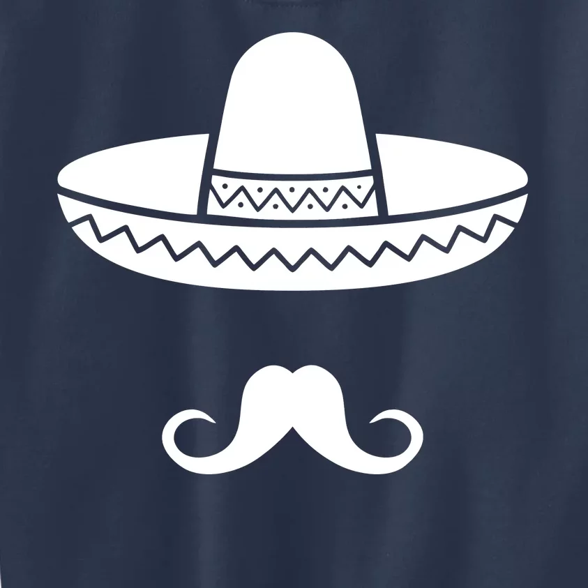 Cinco De Mayo Mexican Sombrero Moustache1 Kids Sweatshirt