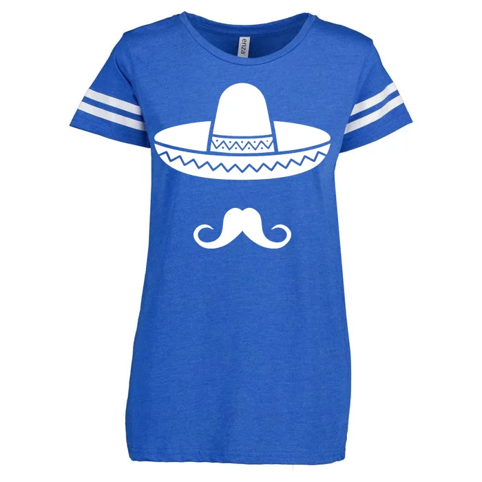 Cinco De Mayo Mexican Sombrero Moustache1 Enza Ladies Jersey Football T-Shirt